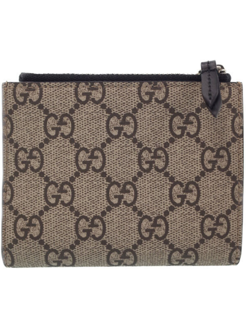 Gucci fold GG Wallet Bee Supreme Short Bi Black